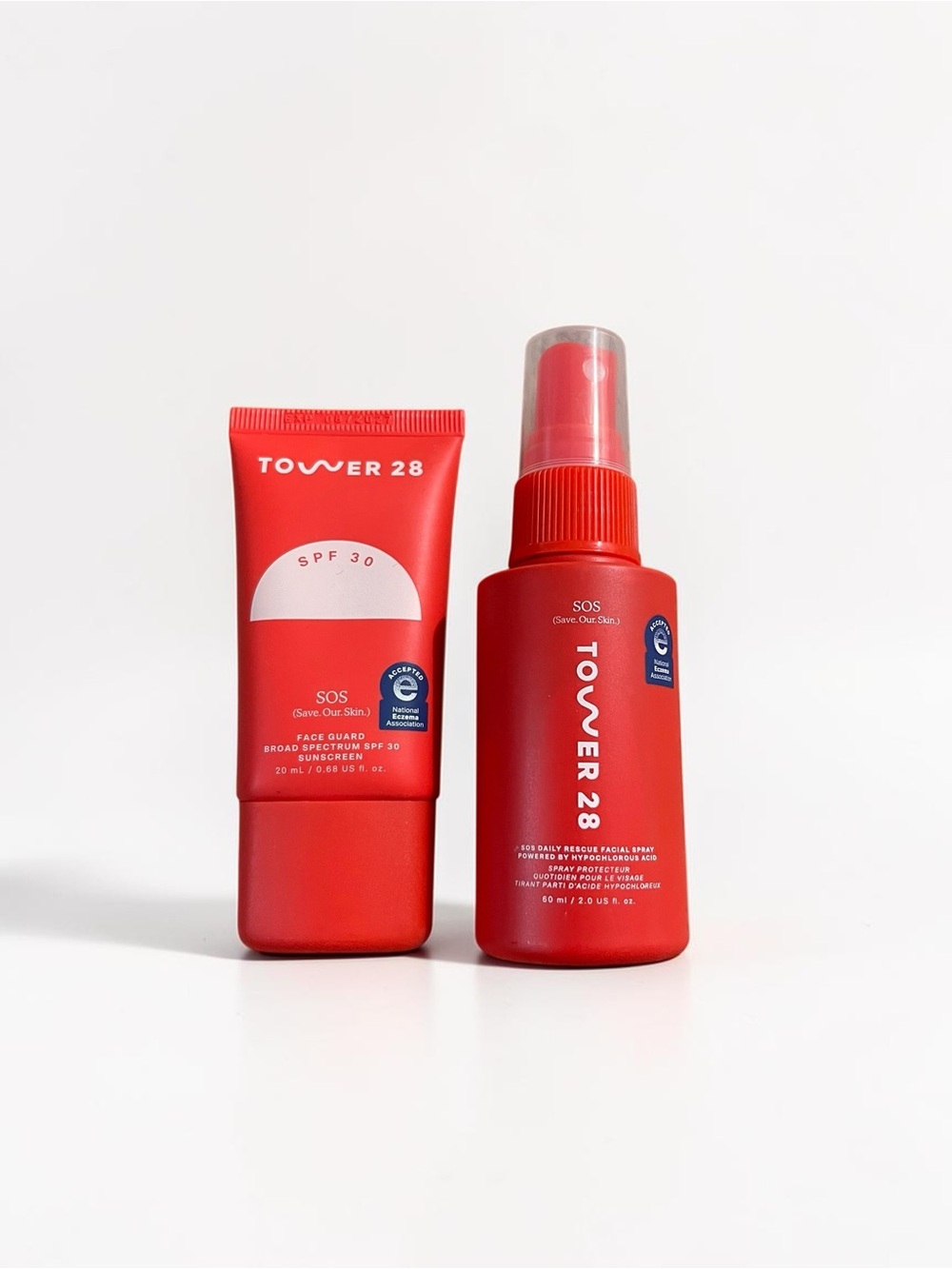 Tower 28 SOS Spray & Face Guard SPF 30 Set New Travel Bundle